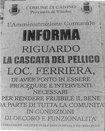 Il manifesto dell'Amministrazione Comunale