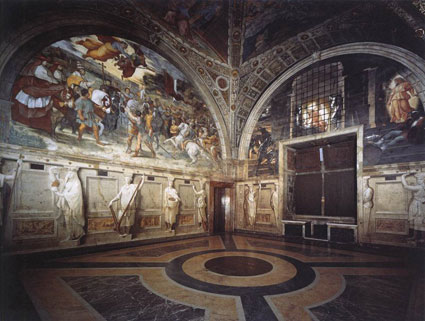 La stanza di Eliodoro in Vaticano dipinta da Raffaello La stanza di Eliodoro in Vaticano dipinta da Raffaello