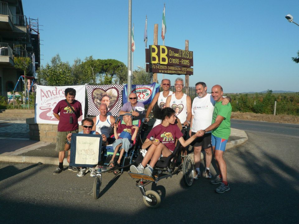 I componenti dell'associazione si preparano per partire alla volta di S. Lorenzo