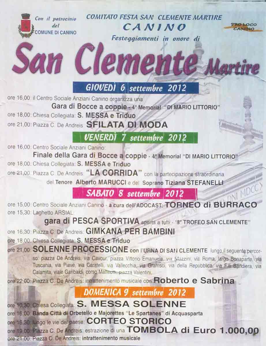 Clicca per vedere il programma