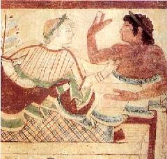 Risultati immagini per affreschi etruschi a tarquinia
