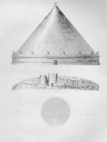 La Cuccumella. Incisione su rame di Luigi Canina. Ricostruzione e stato attuale. 1851