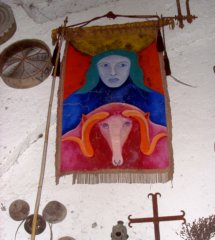 Stendardo di San Pasquale dipinto da E. De Santis
