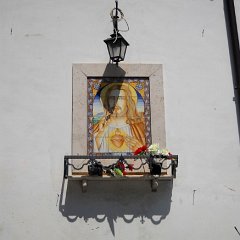 Quadro murale in ceramica con il Sacro Cuore di Ges�