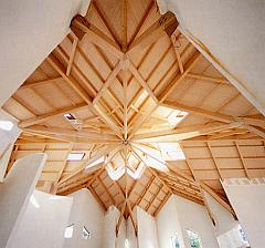 Soffitto della chiesa di Santa Maria della Pace di Terni, opera di Paolo Portoghesi