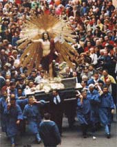 Un momento della processione