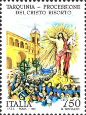 Il francobollo celebrativo emesso nel 1994 dalle Poste italiane