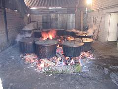 La cucina dove viene preparato il pranzo del Purgatorio