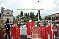 Gli officianti della Messa in onore di San Lanno