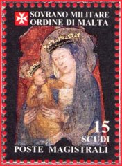 Effigie della Madonna della Quercia. Santuario della Madonna della Quercia, a Viterbo - 11 dicembre 1995