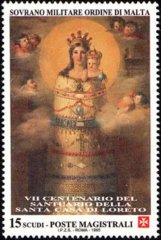Effigie Madonna di Loreto. Chiesa di S.Francesco in Tarquinia. 20 aprile 1995