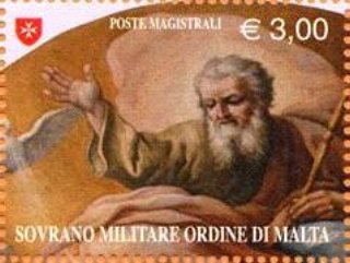 Battesimo di Ges� (part.), dipinto del XVII sec. Basilica di Maria SS. del Suffragio, Grotte di Castro.  Anno 2006, € 3,00