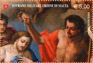 Battesimo di Ges� (part.), dipinto del XVII sec. Basilica di Maria SS. del Suffragio, Grotte di Castro. Anno 2006, € 5,00