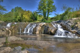 La cascata del Pellicotonno a Farnese