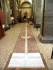 La meridiana della chiesa di S. Lorenzo