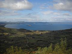 Veduta del lago di Bolsena da Montefiascone