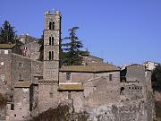 Veduta di Ronciglione con il campanile di S. Andrea