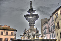La parte superiore della fontana