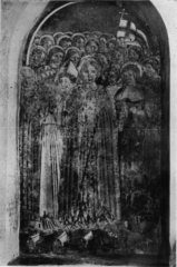 S. Orsola e le undicimila vergini, affresco del XV secolo della scuola di Benozzo Gozzoli