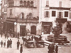 La piazza nel XIX secolo