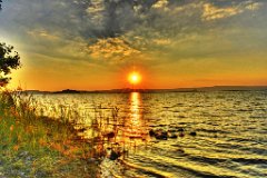 Tramonto sul lungolago di Montefiascone