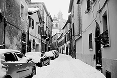 Montefiascone, la cupola di S. Margherita in fondo a Via Trento