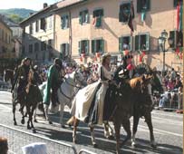 Un momento del corteo storico di Soriano