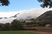 La nebbia si dirada su Rocchetta a Volturno