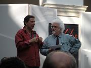 Mario Tozzi, presidente della giuria, insieme a Patrizio Roversi, conduttore della cerimonia di premiazione